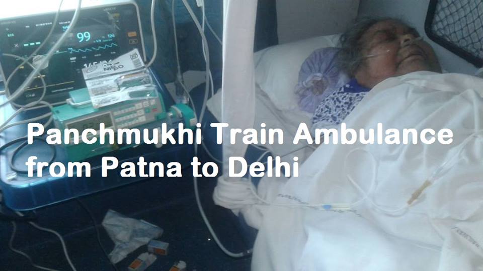 Panchmukhi-Air-Ambulance-Patna to Delhi
