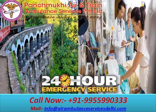 24 hours helpful panchmukhi train ambulance patient transfer services in India 08